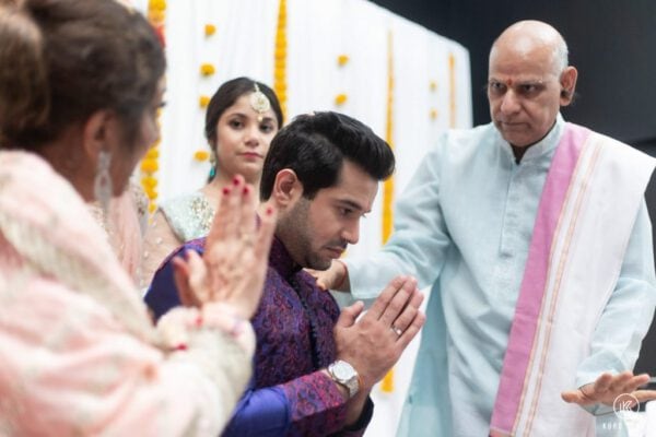 Indian wedding couple at destination wedding in Thailand