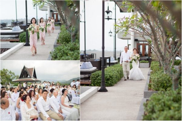 western wedding at Inter Continental Samui Baan Taling Ngam Resort Thailand