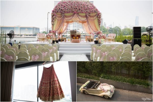 indian wedding at Millennium Hilton Bangkok Thailand