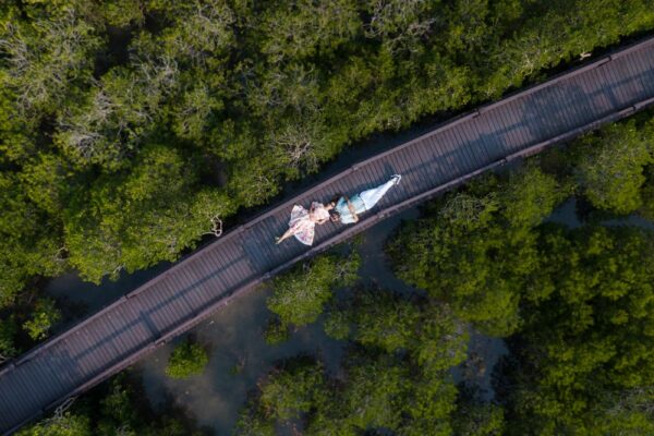 Aerial Prewedding photo thailand huahin