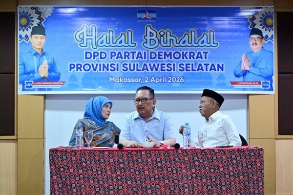 Aliyah Mustika Ilham Hadiri Halal Bihalal Partai Demokrat Sulsel, Perkuat Konsolidasi Internal