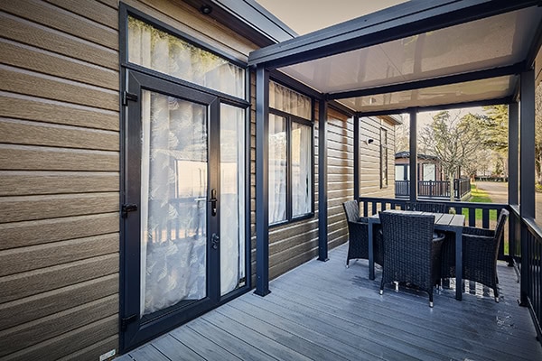 caravan with cladding