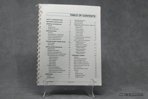 Standard Communications Agile Omni Global VU Owners Manual - Image 2