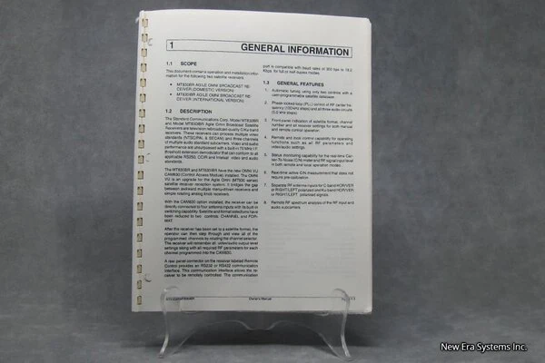 Standard Communications Agile Omni Global VU Owners Manual - Image 3