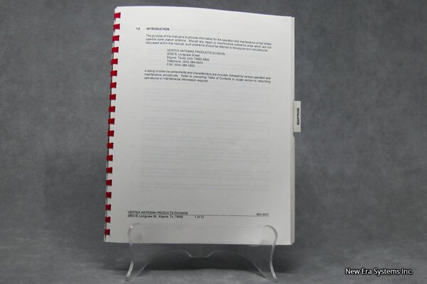 Vertex Model 4.8 Meter Earth Station Antenna Operation and Maintenance Manual - Image 3