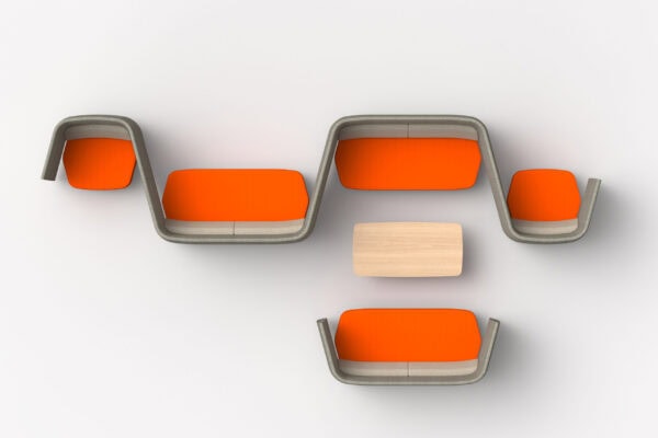 sedute modulari airwave by Altek