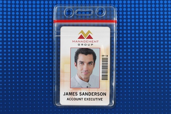 Vertical Holder with Zipper Closure - Credit/Government Card