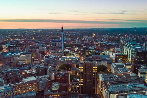 Birmingham city skyline