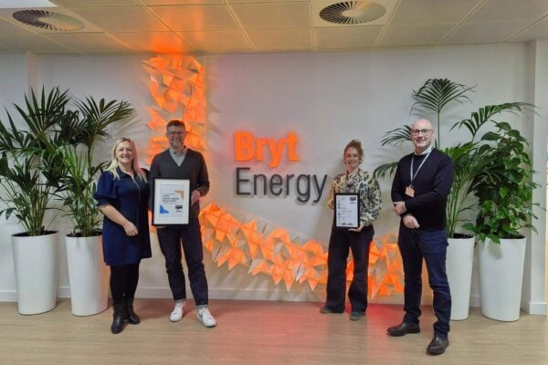 Certificates being held by Bryt Energy staff, at the Bryt Energy offices