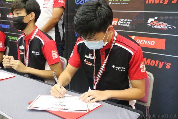 Vios Challenge and Gazoo Racing event signing