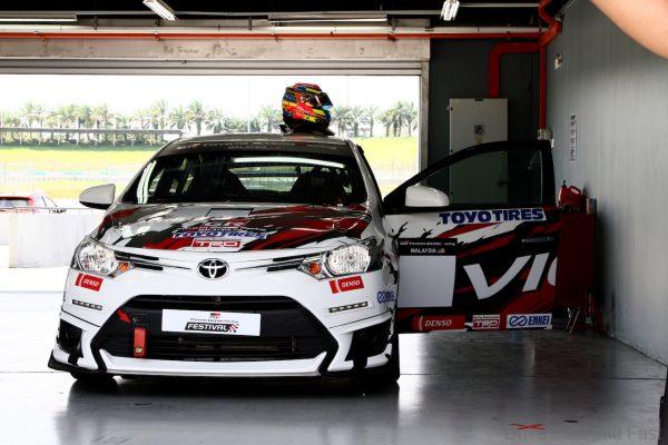Vios Challenge and Gazoo Racing race car