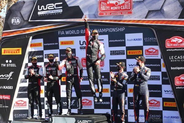 Toyota Gazoo Racing Rallye Monte-Carlo 2021 podium