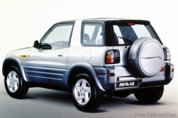 1996 Model Toyota RAV4_two door_rear