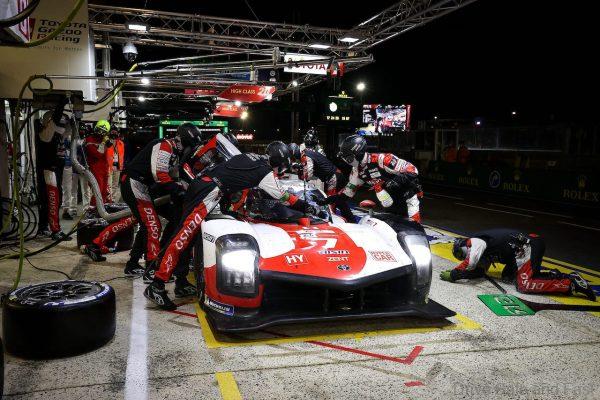 world endurance championship 2021 winners Toyota Gazoo Racing pit stop