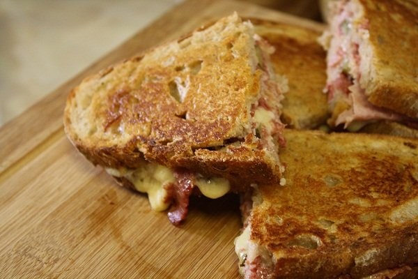 Megan's ham and cheese Reuben toastie Megan's ham and cheese toastie