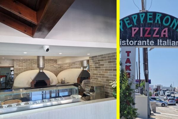 Doppio forno pizza rotante a gas