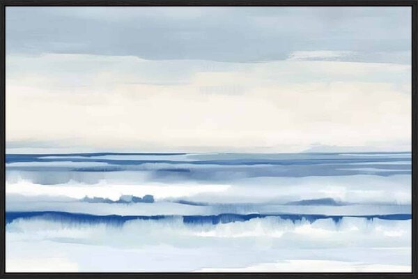 Waveform Abstractions - Canvas Gallery Black