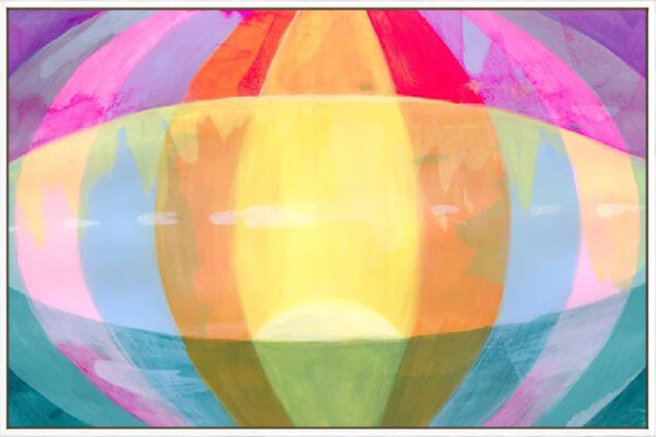 Neon Flare III - Canvas Gallery White