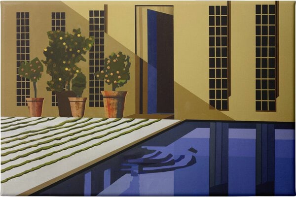 Poolside 1 - Unframed Canvas Unframed Canvas