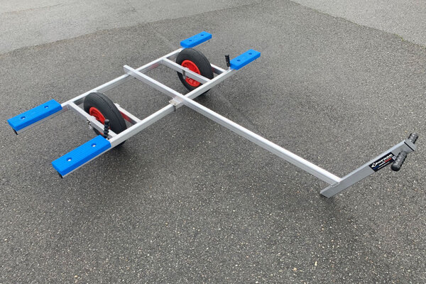 CHARIOT ALU CATA  2 ROUES 400 - PATINS BLEUS CATA 12 FT