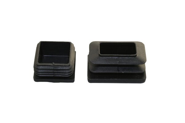 BOUCHON RECTANGULAIRE A - AILETTE 45X25 NOIR