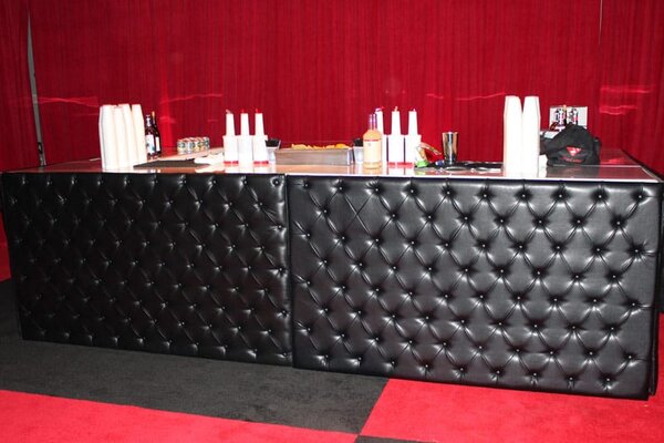 Black Tuft Bar rental for events in Los Angeles, Orange County, and nationwide