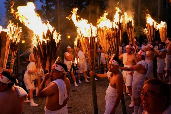 麓山の火祭り