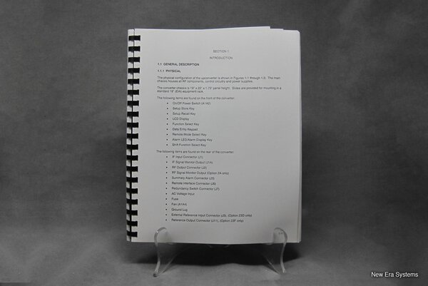 Miteq U-9696 Upconverter Operation and Maintenance Manual - Image 3