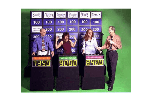 Jeopardy Game Show rental for events in Los Angeles, Orange County, and nationwide