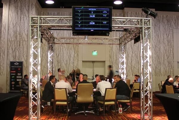 Poker Room Truss rental for events in Los Angeles, Orange County, and nationwide