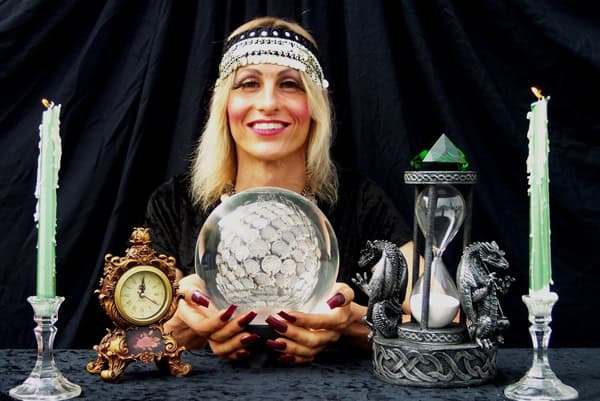 Psychic with Crystal Ball rental for events in Los Angeles, Orange County, and nationwide