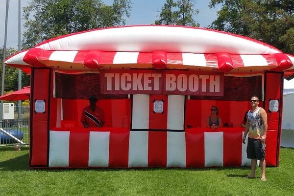 Ticket Booth Inflatable rental for events in Los Angeles, Orange County, and nationwide