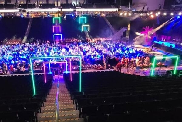 LED Frame Tunnel rental for events in Los Angeles, Orange County, and nationwide