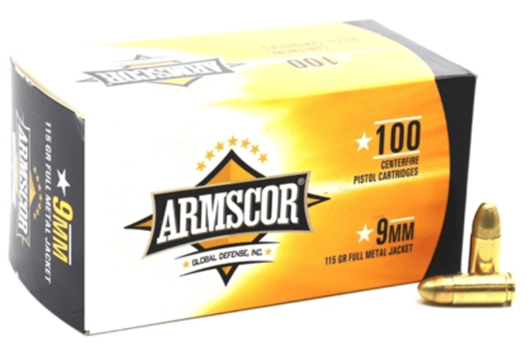 Armscor Precision 9mm Ammo 115 Grain Full Metal Jacket - 50444