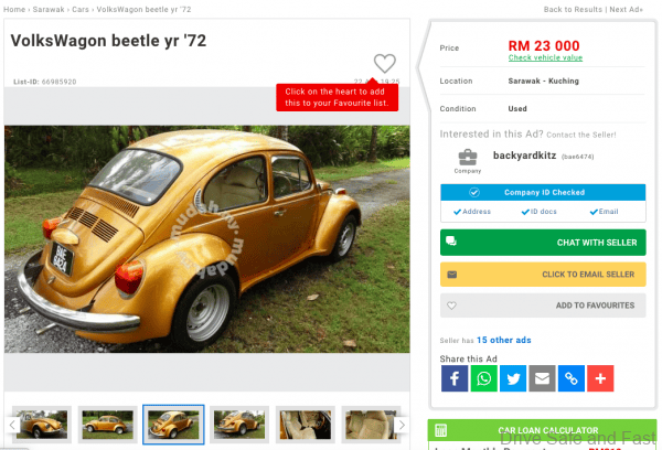 VW Beetle 1972