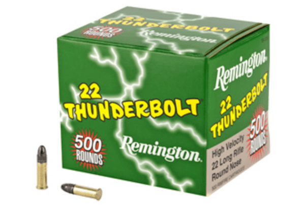 Remington Thunderbolt 22LR 40 Grain Round Nose Hi-Velocity 500 Rounds - Image 2