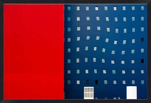 Red White and Blue - Framed to Edge