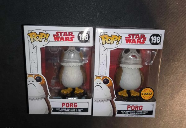 Lot 2 Figurines Funko Pop / Porg N°198 / Star Wars / ( 1 Chase + 1 Normal )