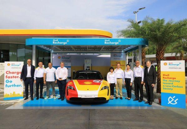 porsche opens charging stations with Shell in Thailand