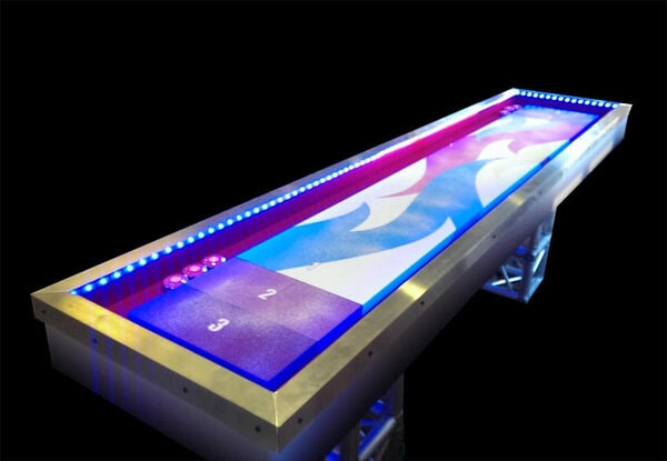 LED Shuffleboard rental for events in Los Angeles, Orange County, and nationwide