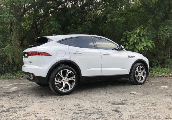 Jaguar E-Pace rear side view