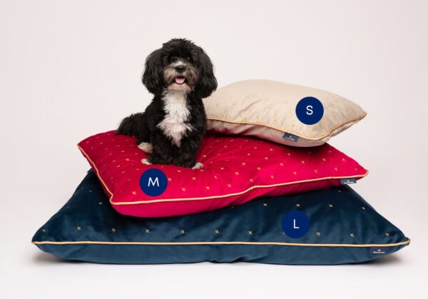 Belvedere Cushions, pet bed, dog bed, sizes