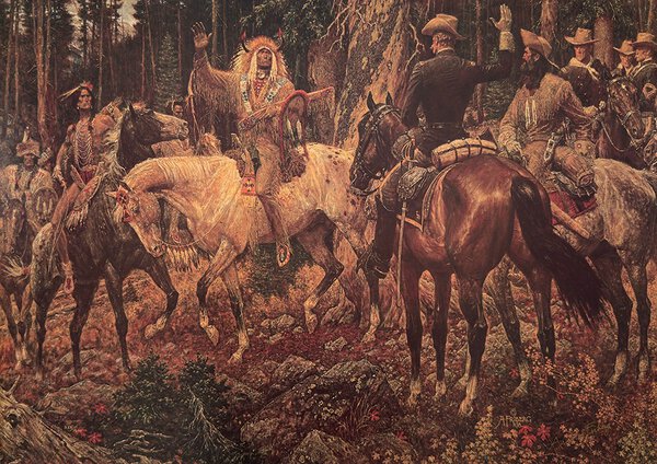 Parley In the Forest - Arnold Friberg