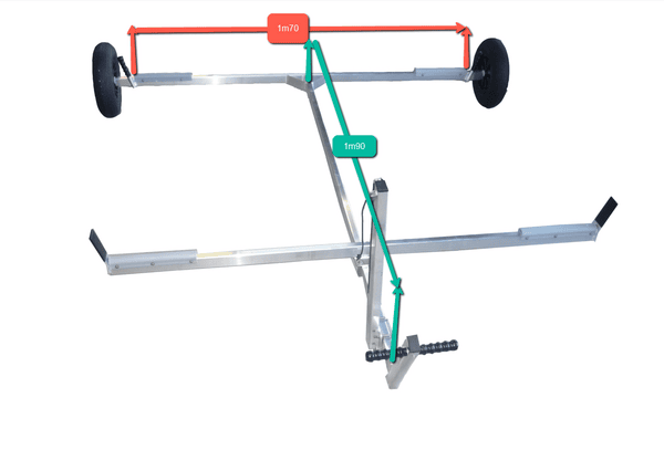 CHARIOT ALU 2 ROUES POUR - PETITS CATA MODELE 4 - Image 2