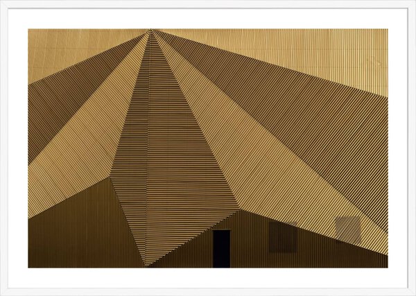 Luycx – Wall Detail with Door - 5cm White Border - Image 2