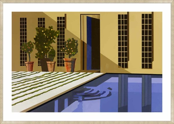 Poolside 1 - 5cm White Border Sm. Box Champagne