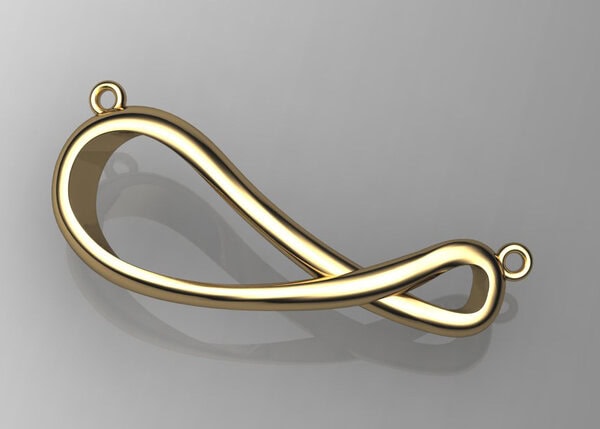Μενταγιόν ασημένιο 925 <<Infinity>> (επιλογές) ΜΑ007