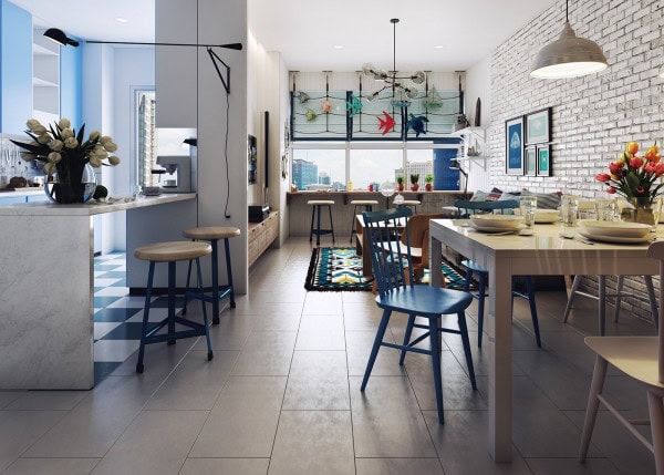 bright-blue-scandinavian-home-600x429-1 bright-blue-scandinavian-home-600x429-1 nordic interior design 10 Apartments That Show Off The Beauty Of Nordic Interior Design bright blue scandinavian home 600x429 1