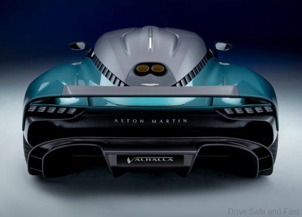 Rear end of the Aston Martin Valhalla. Shot in studio