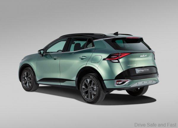 Kia Sportage GT Line EU Version studio from the rear